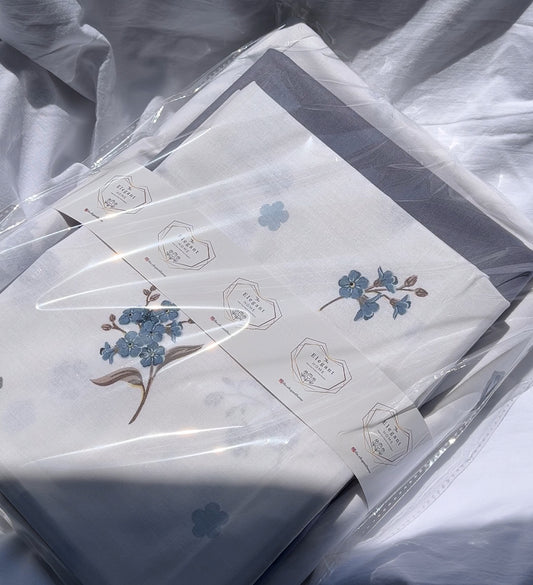 Cloud blue bedsheet